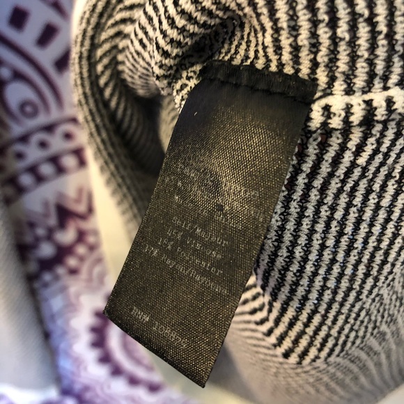 Rag & Bone Textured Mesh Net Long Sleeve Tee Shirt Top Medium - Picture 7 of 8